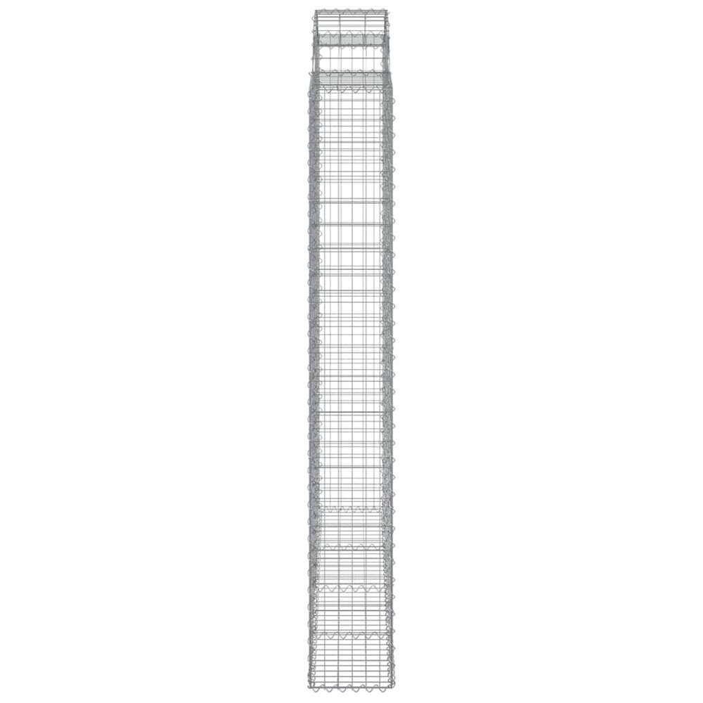 Schanskorven 8 st gewelfd 200x30x220/240 cm ijzer