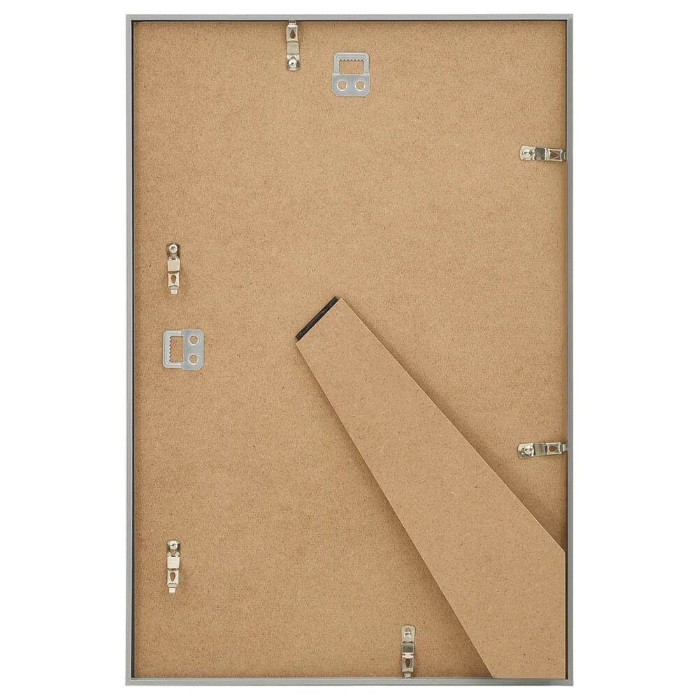 Fotolijsten 5 st voor wand of tafel 50x70 cm MDF zilverkleurig