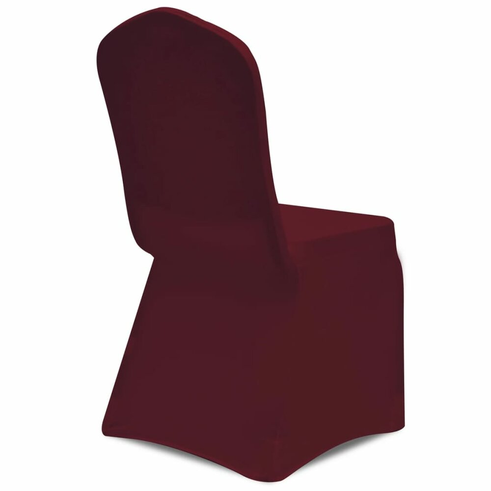 Stoelhoezen stretch bordeauxrood 100 st