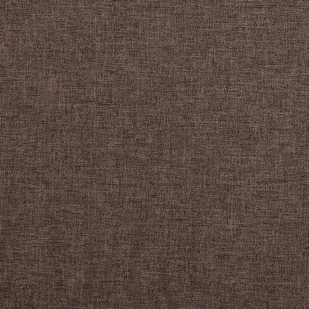 Gordijnen linnen-look verduisterend haken 2 st 140x175 cm taupe