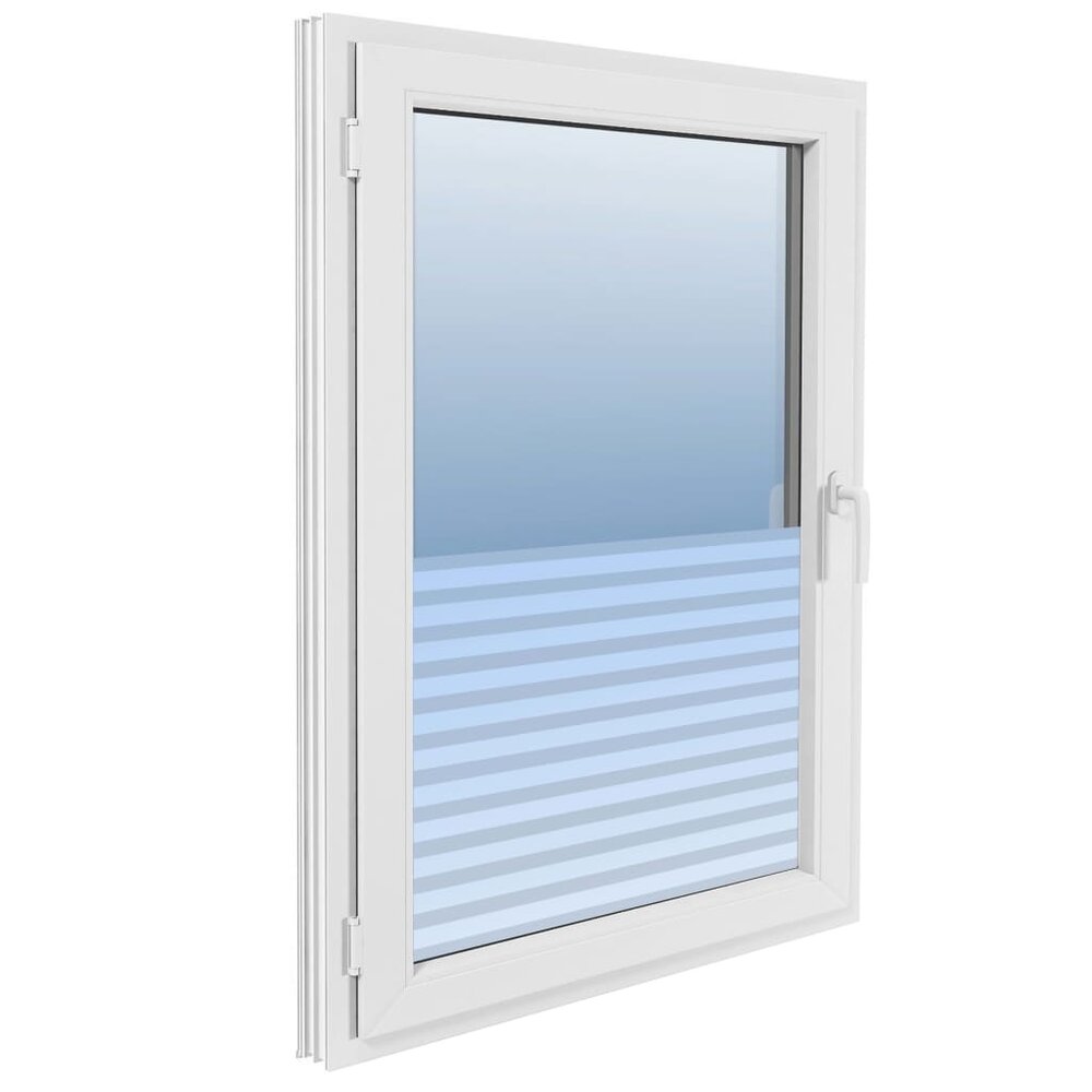 Privacyfolie zelfklevend matte strepen 0,9x100 m