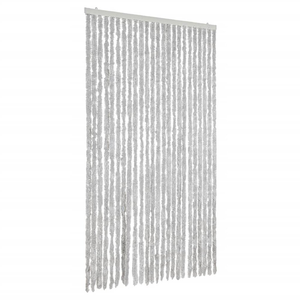 Vliegengordijn 100x230 cm chenille grijs