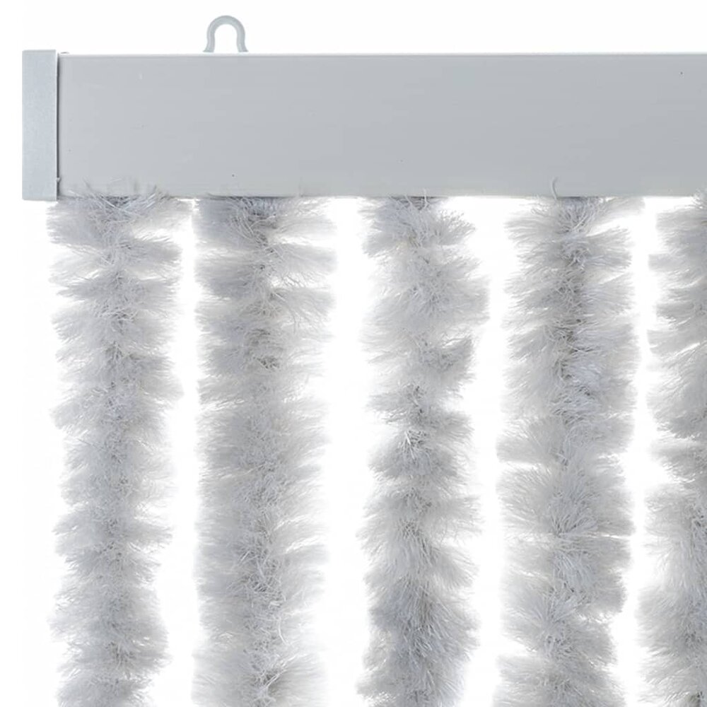 Vliegengordijn 100x230 cm chenille grijs