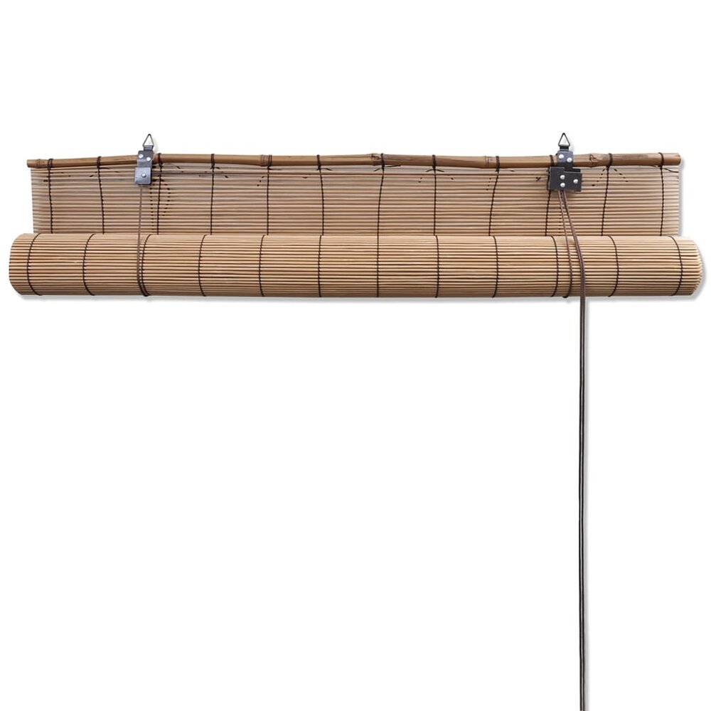 Rolgordijn 140x160 cm bamboe bruin