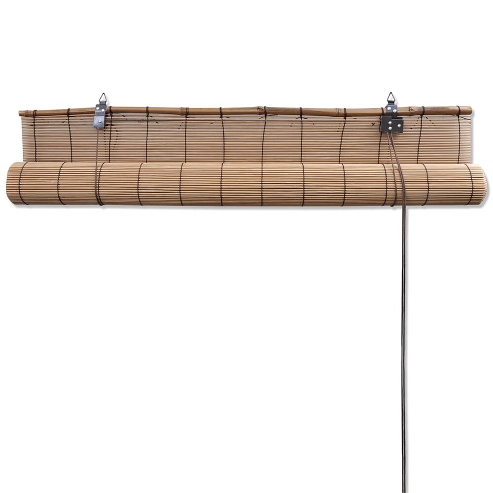 Rolgordijn 150x220 cm bamboe bruin