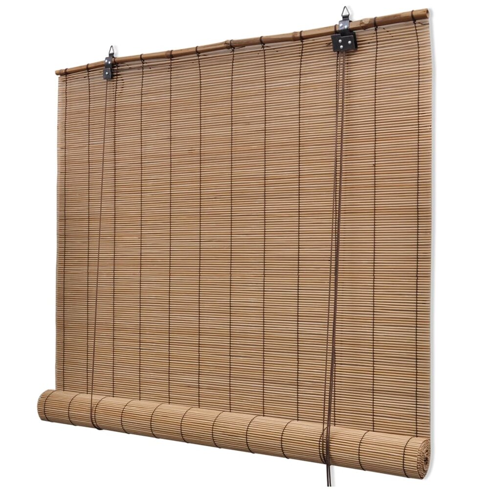 Rolgordijn 150x160 cm bamboe bruin