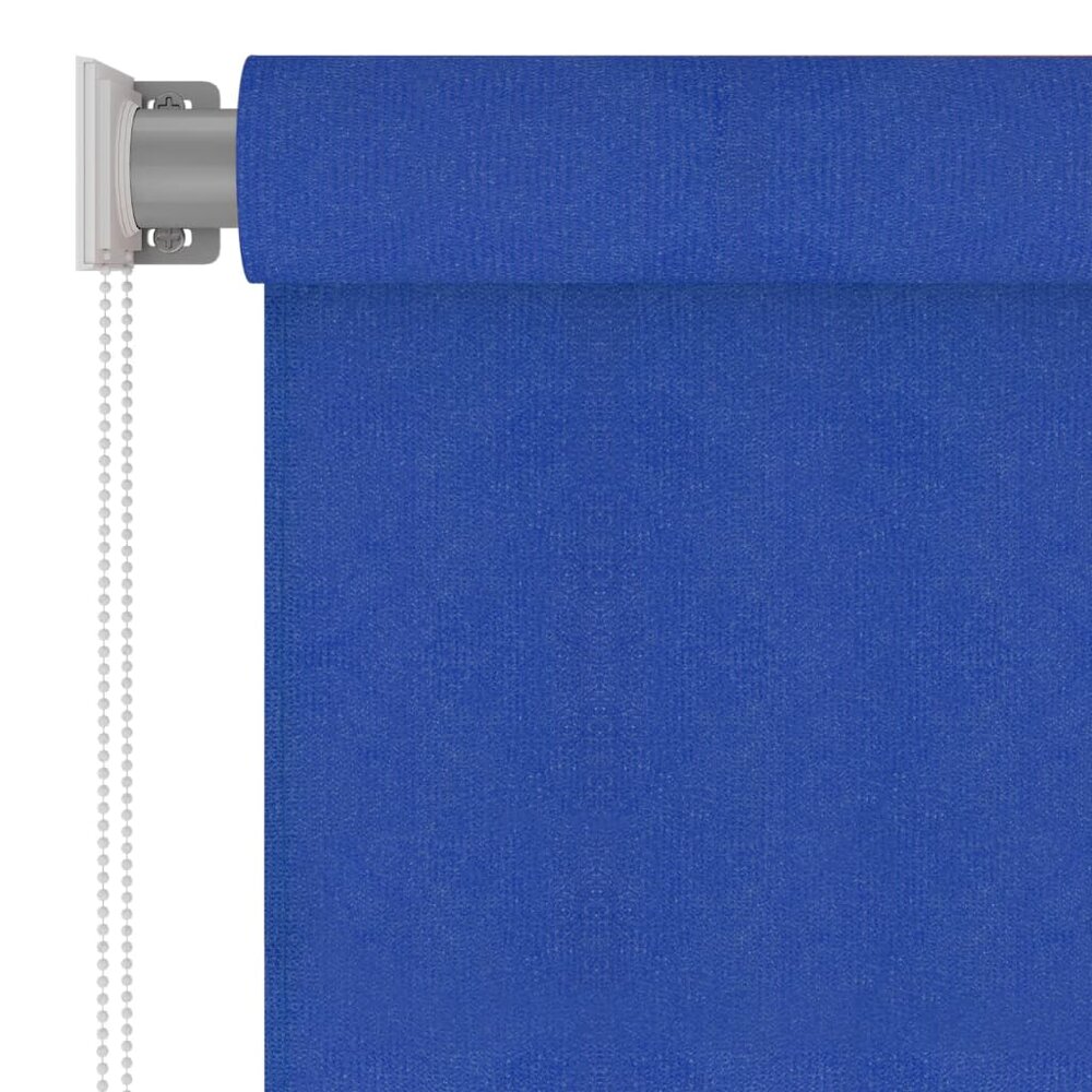 Rolgordijn voor buiten 140x230 cm HDPE blauw