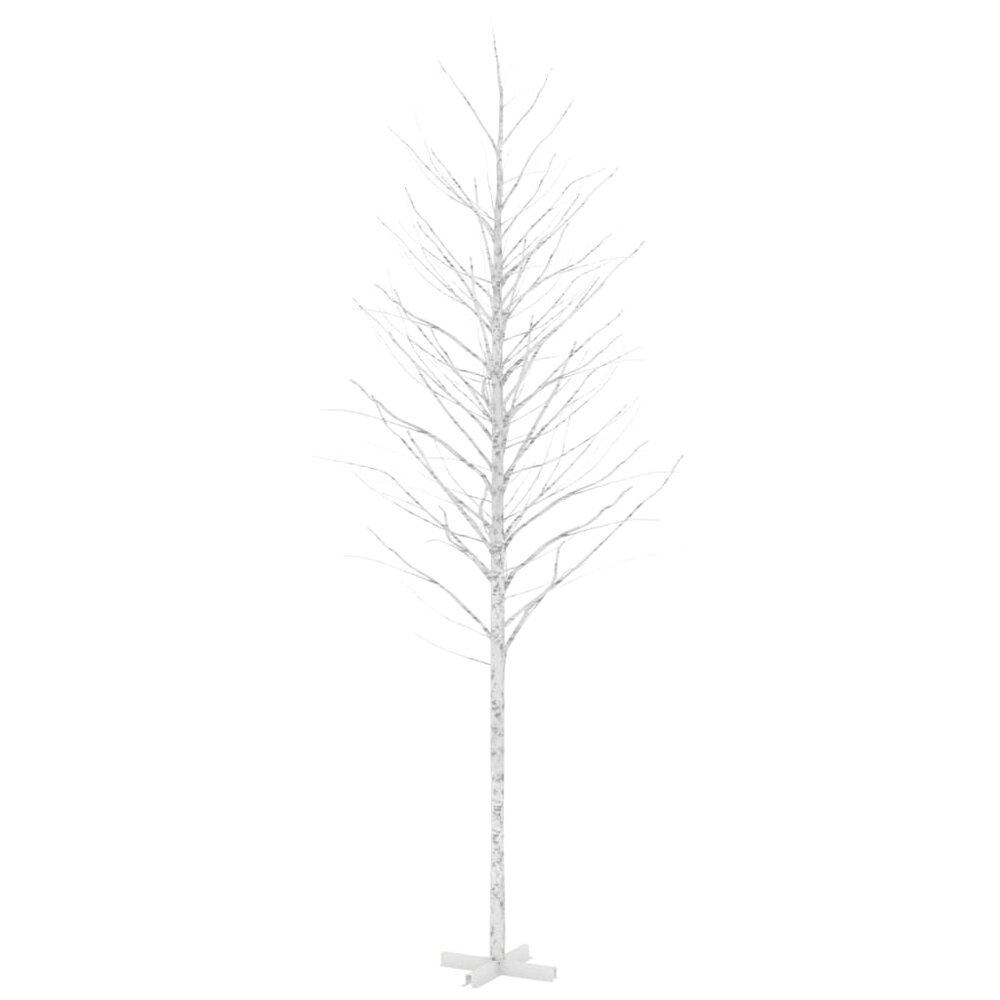 Berkenboom LED 672 LED&#039;s warmwit 400 cm wit