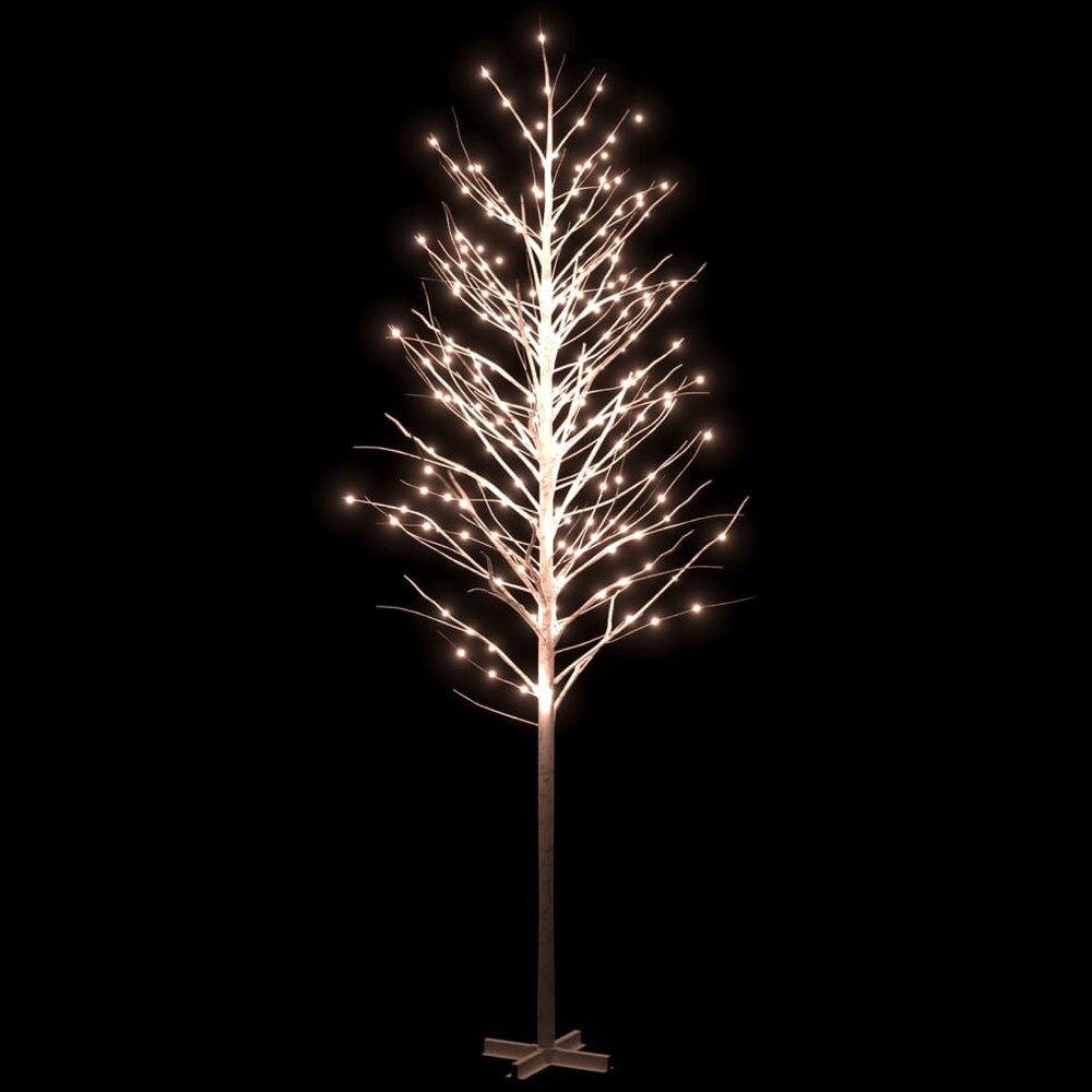 Berkenboom LED 672 LED&#039;s warmwit 400 cm wit