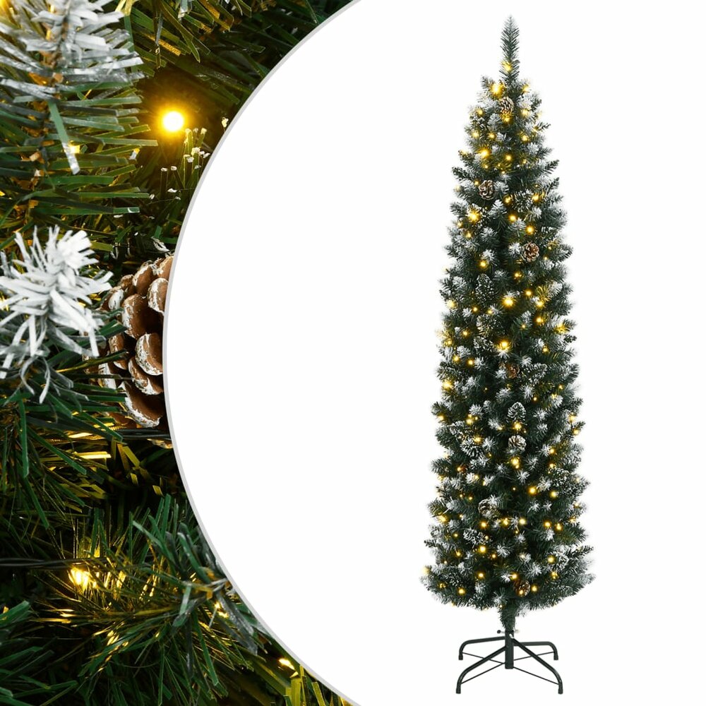 Kunstkerstboom smal met 300 LED&#039;s 210 cm
