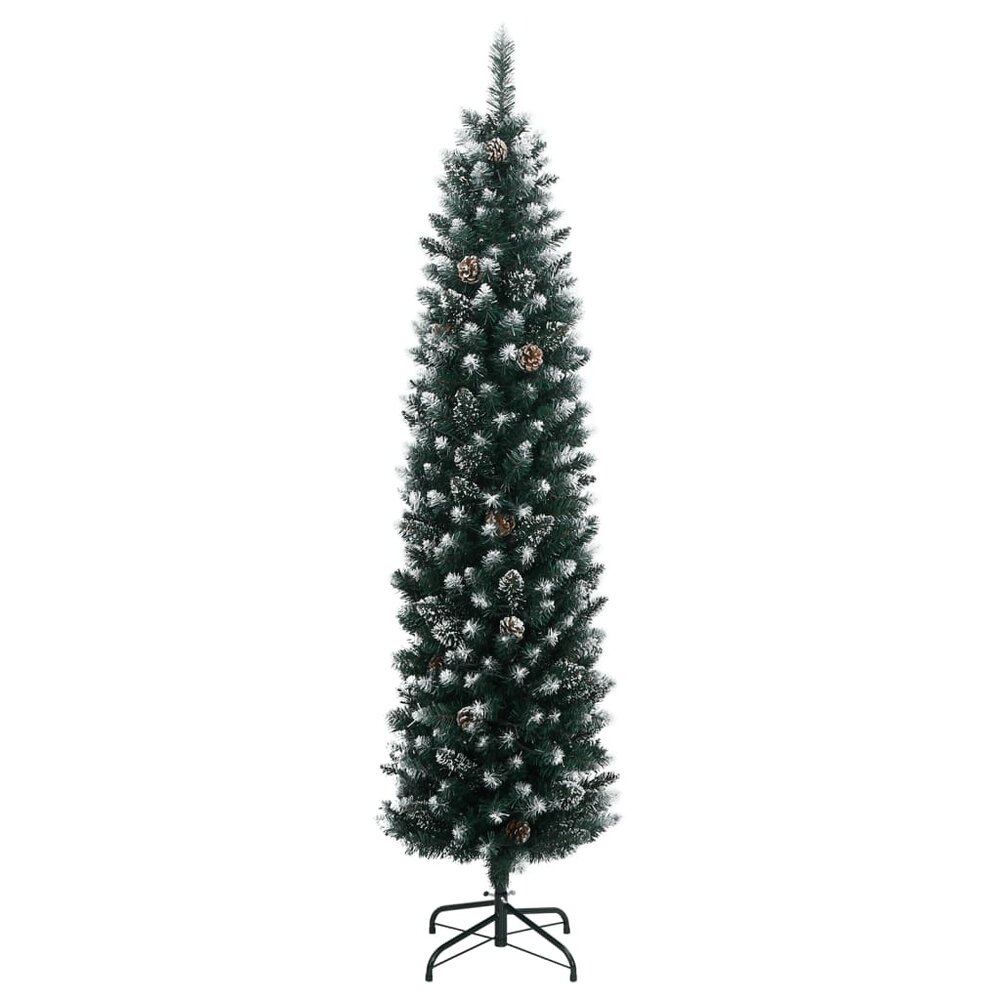 Kunstkerstboom smal met 300 LED&#039;s 210 cm
