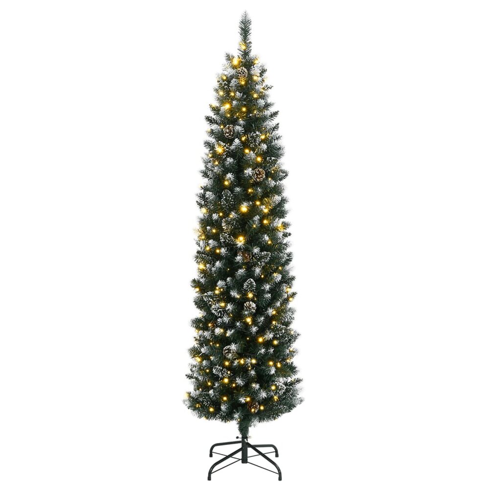 Kunstkerstboom smal met 300 LED&#039;s 210 cm