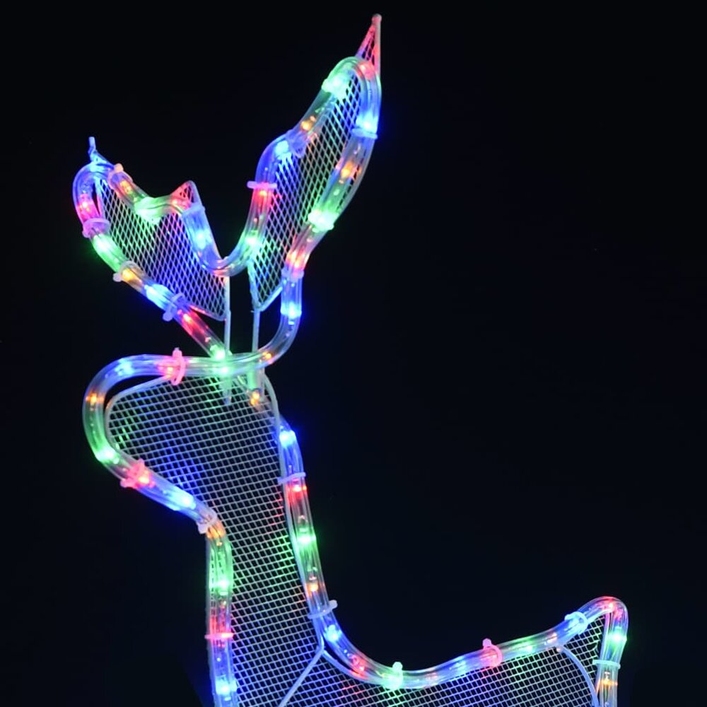 Kerstverlichting rendier en slee met mesh 432 LED&#039;s