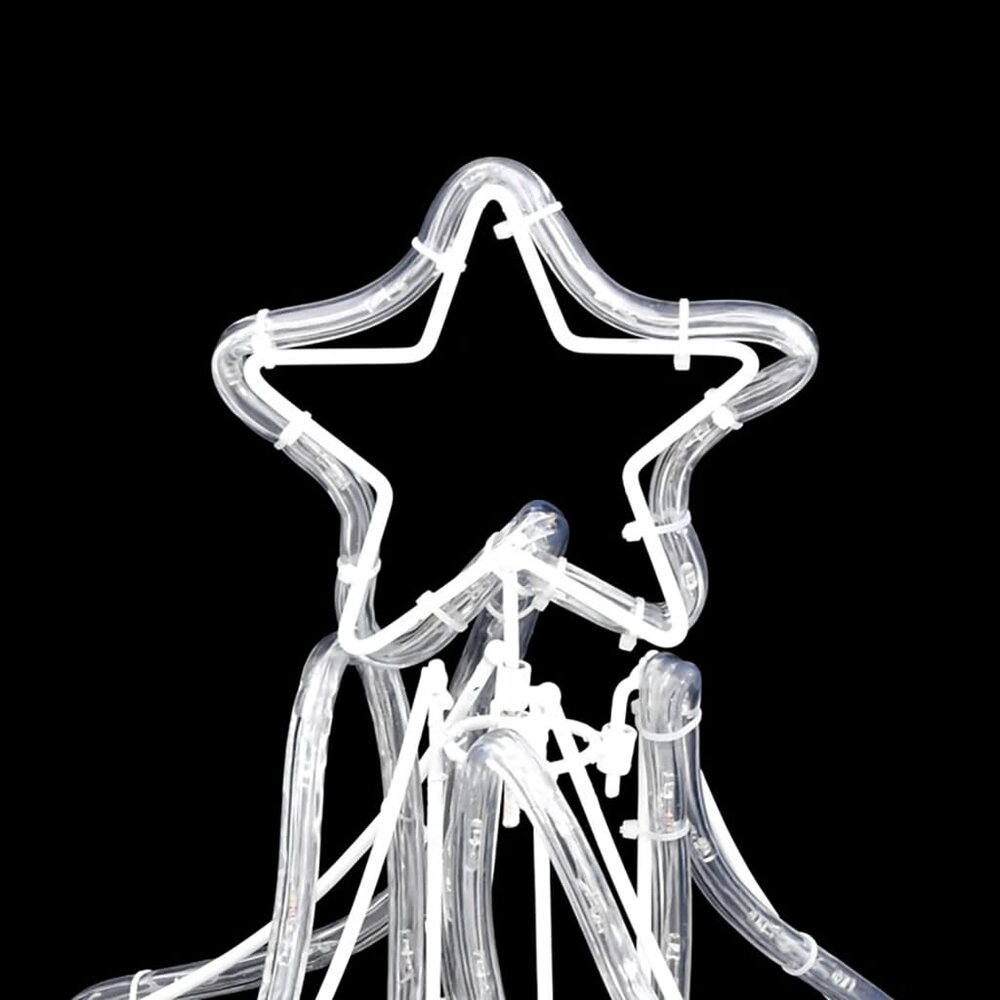 Kerstfiguur kerstboom met warmwitte LED&#039;s 87x87x93 cm