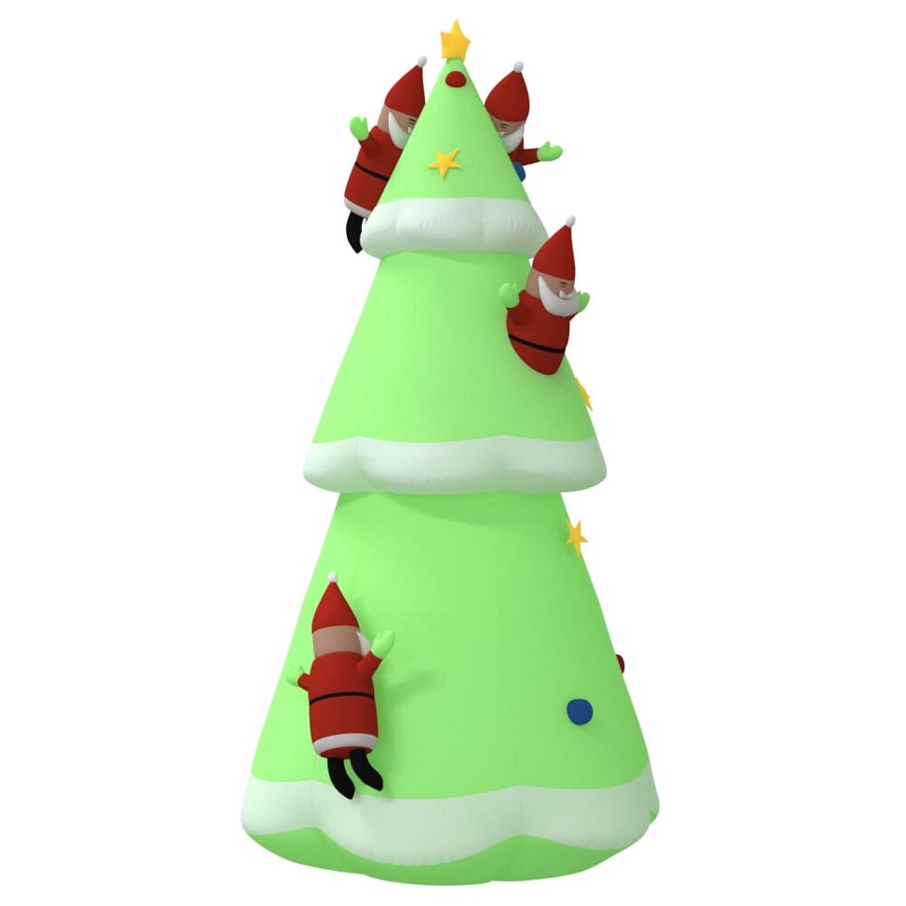 Kerstboom opblaasbaar met LED&#039;s 500 cm
