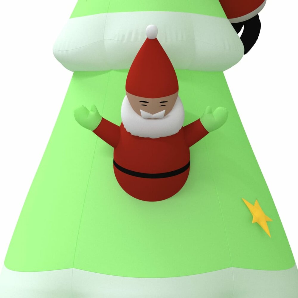 Kerstboom opblaasbaar met LED&#039;s 500 cm