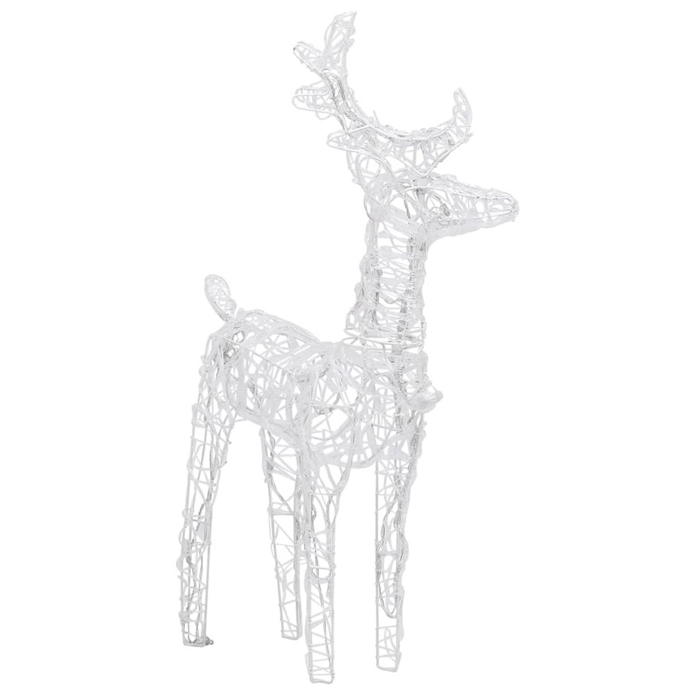 Kerstrendieren 6 st 240 LED&#039;s acryl koudwit