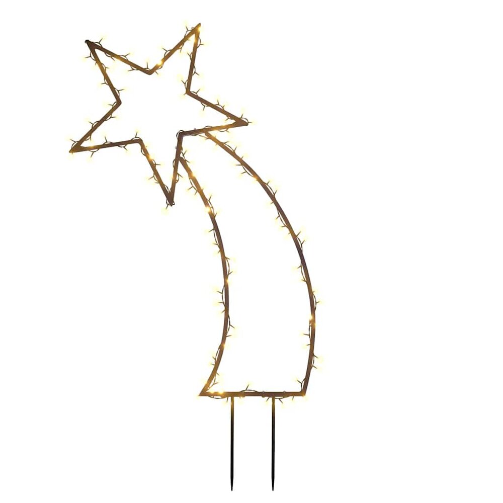 Kerstverlichting meteoor met grondpinnen 115 LED&#039;s 89 cm