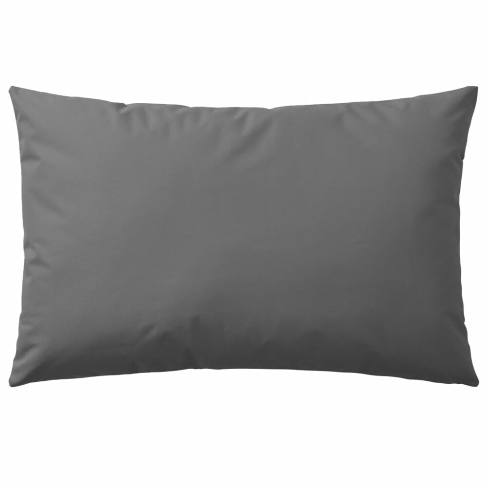 Buitenkussens 60x40 cm grijs 4 st