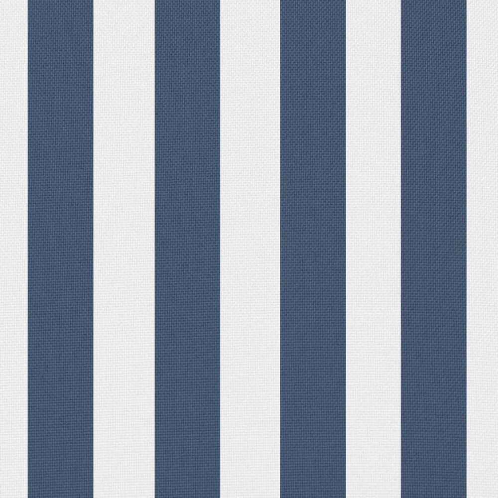 Buitenkussens 45x45 cm gestreept marineblauw 4 st