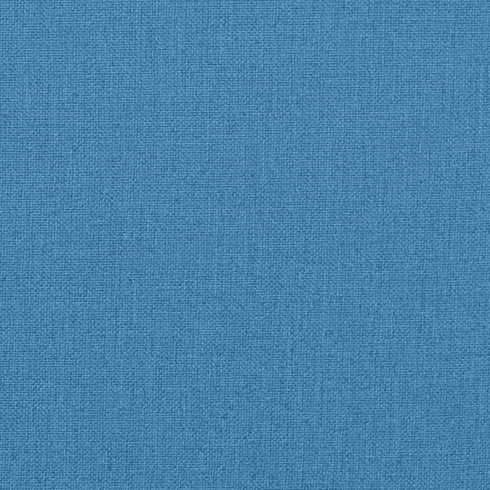Stoelkussens 4 st lage rug 100x50x7 cm stof gem&ecirc;leerd blauw