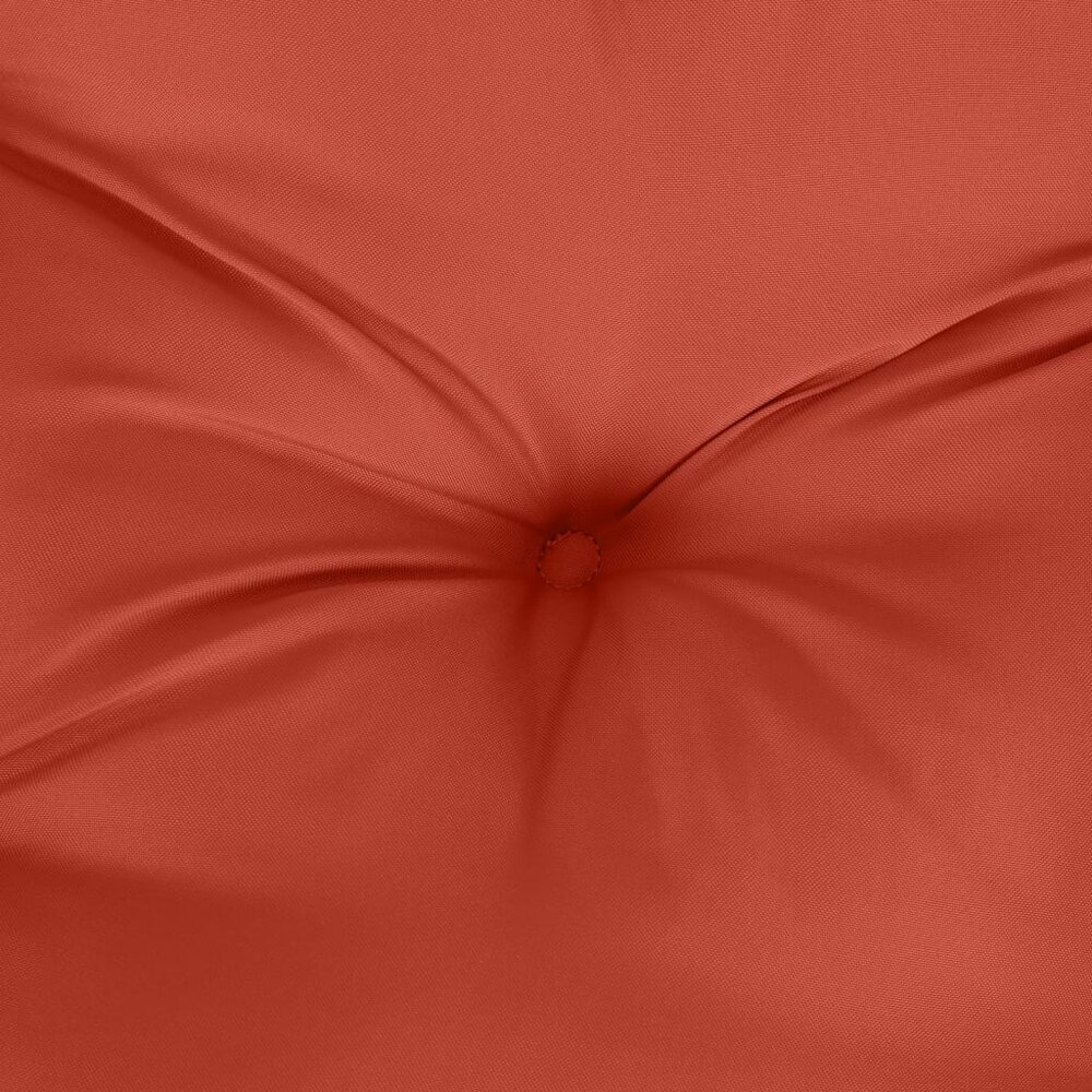 Stoelkussens 4 st hoge rug 120x50x7 cm stof gem&ecirc;leerd rood