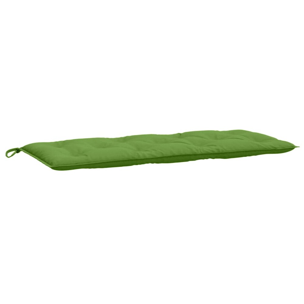 Tuinbankkussen 120x50x7 cm stof gem&ecirc;leerd groen