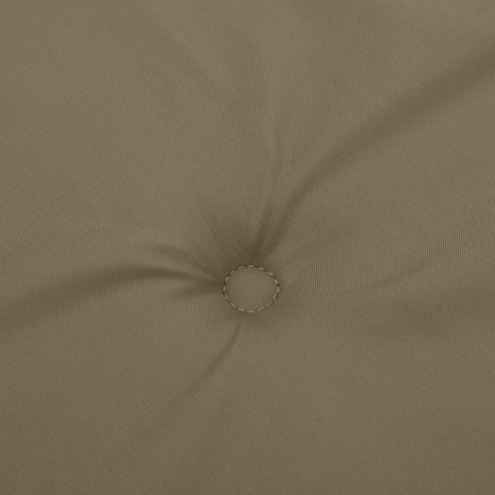 Tuinbankkussen 180x50x7 cm stof gem&ecirc;leerd taupe