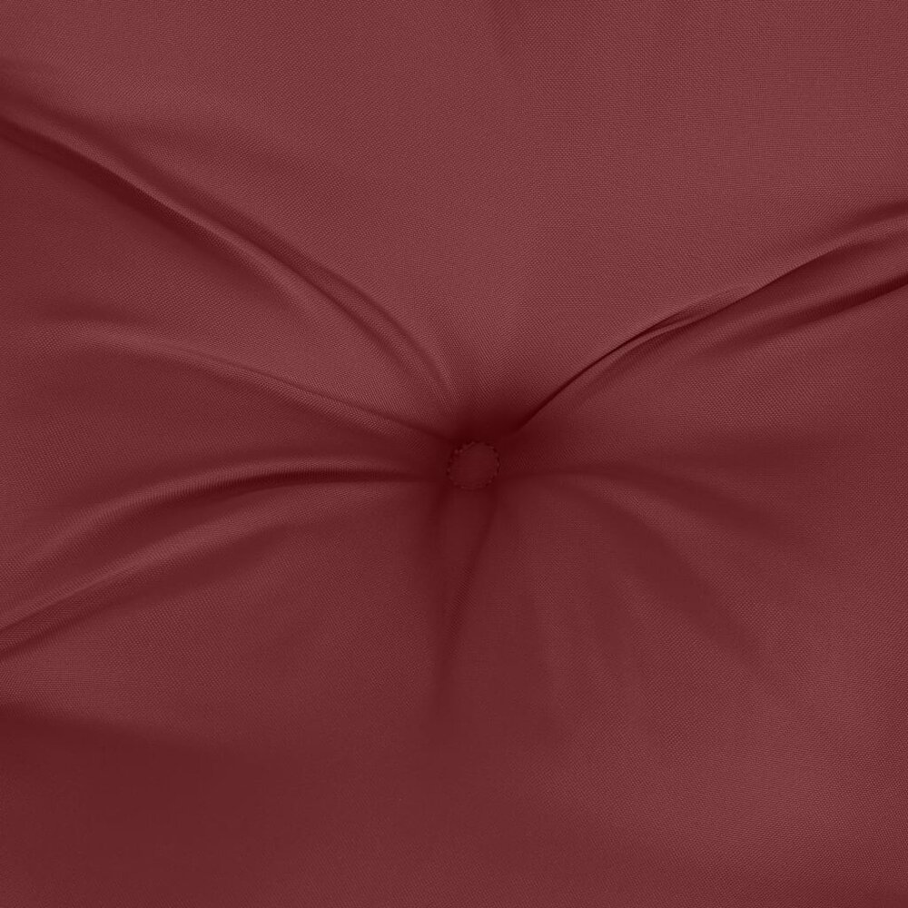 Tuinbankkussen 120x50x7 cm stof gem&ecirc;leerd wijnrood