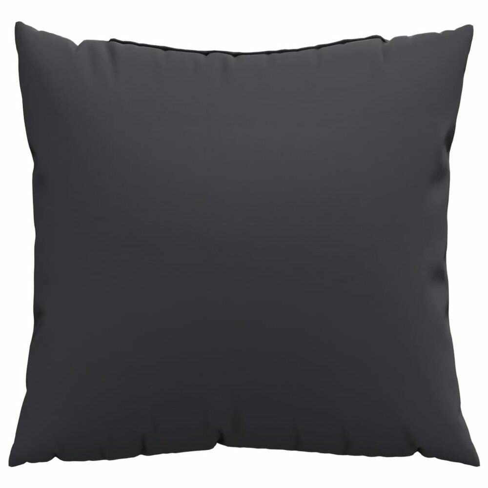 Bankkussens 4 st 50x50 cm stof zwart