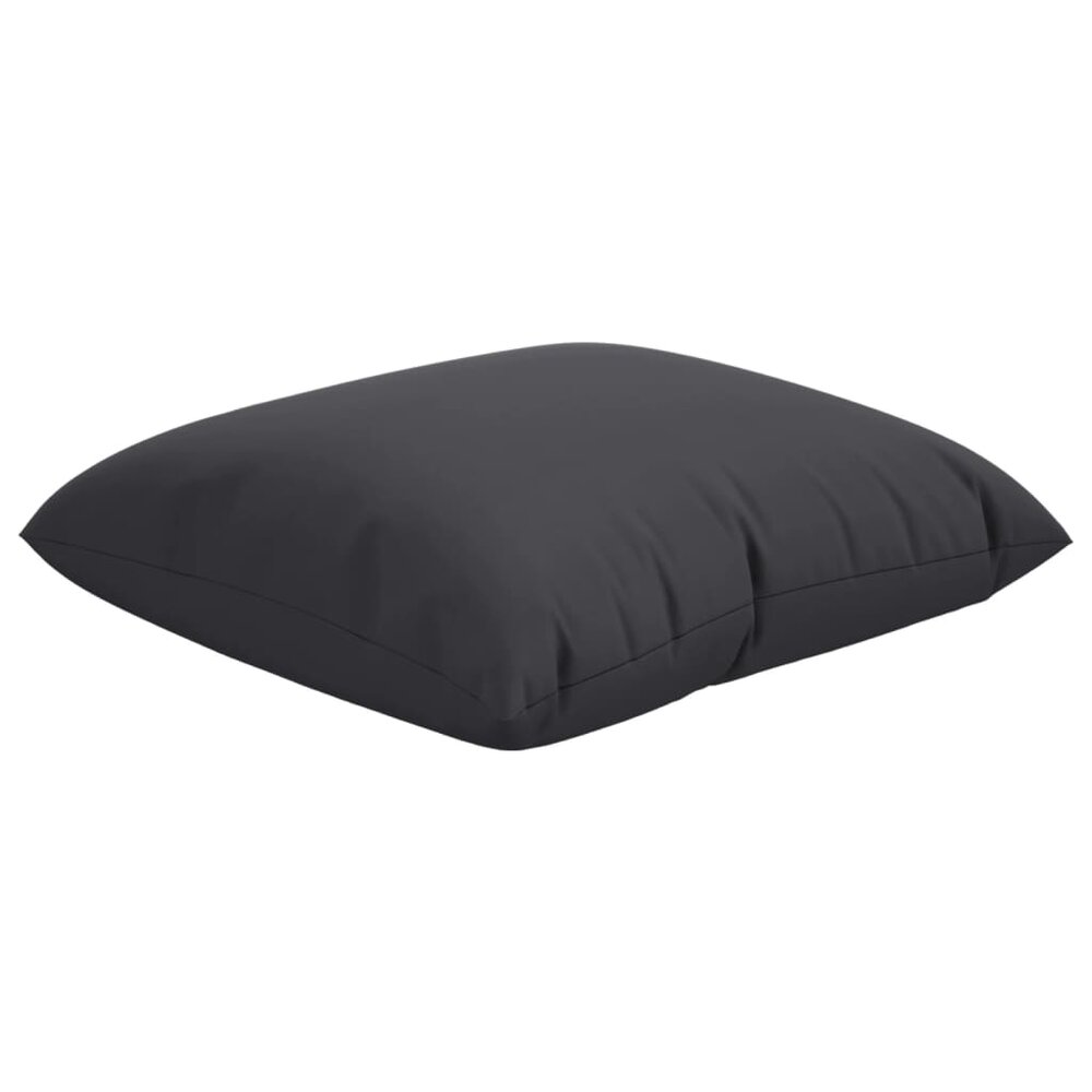 Bankkussens 4 st 50x50 cm stof zwart