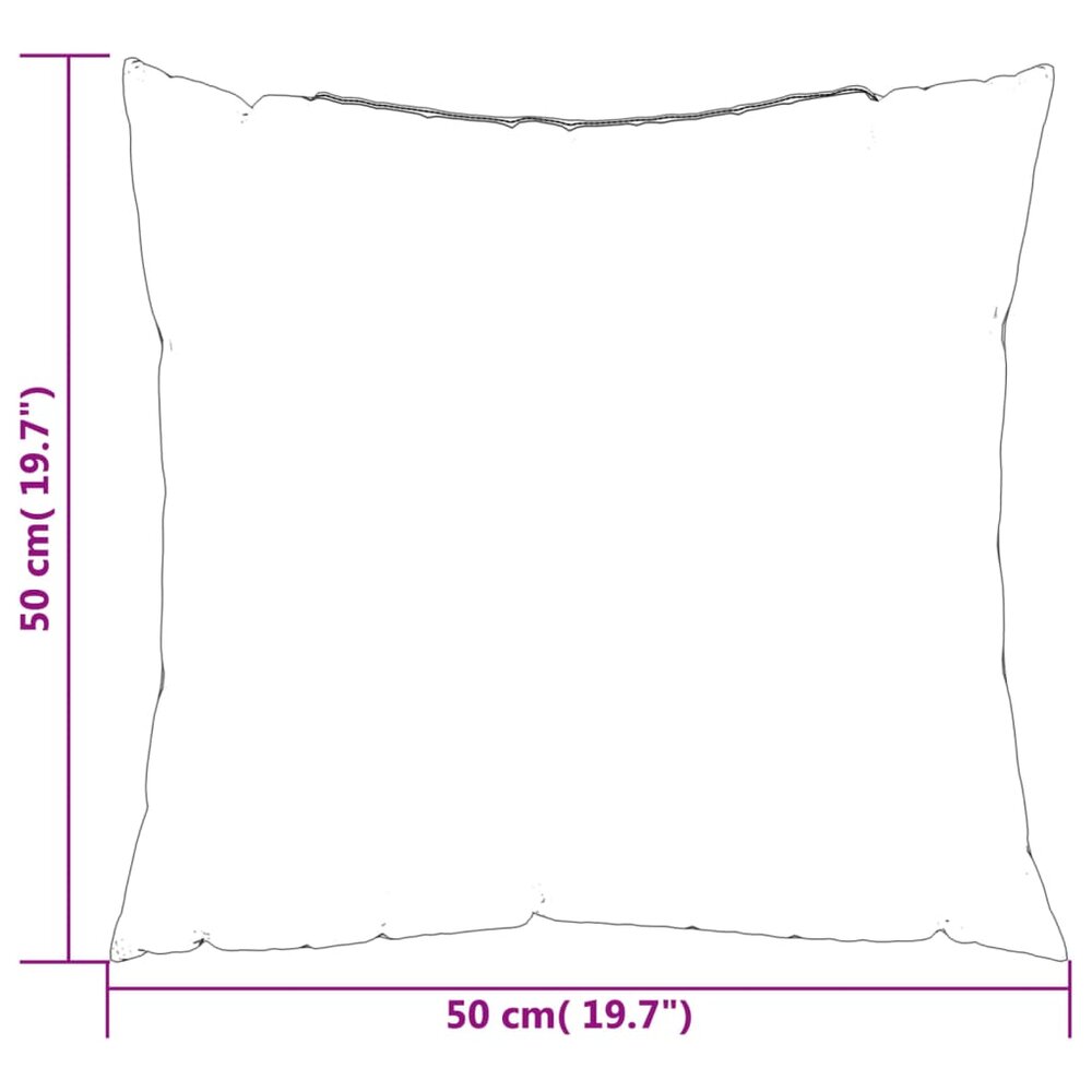 Bankkussens 4 st 50x50 cm stof antracietkleurig