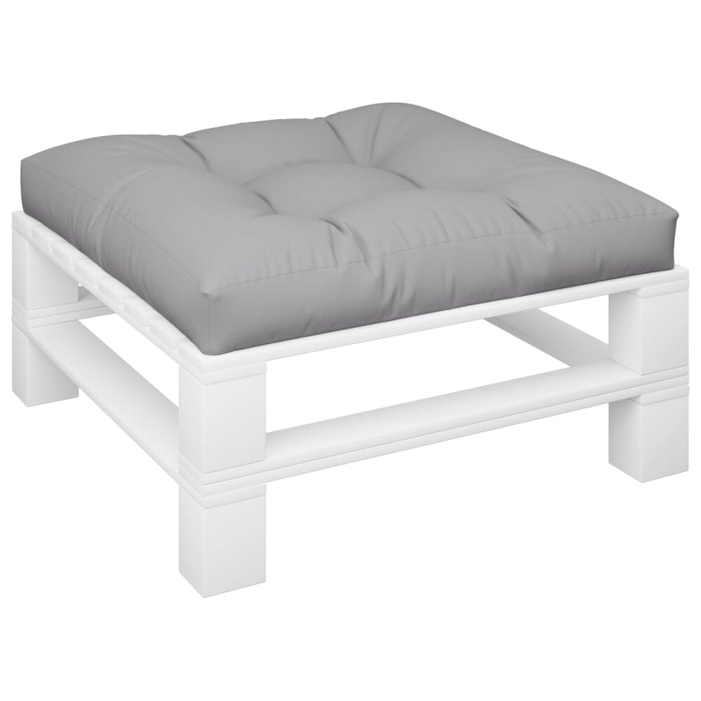 Palletkussen 70x70x12 cm stof grijs