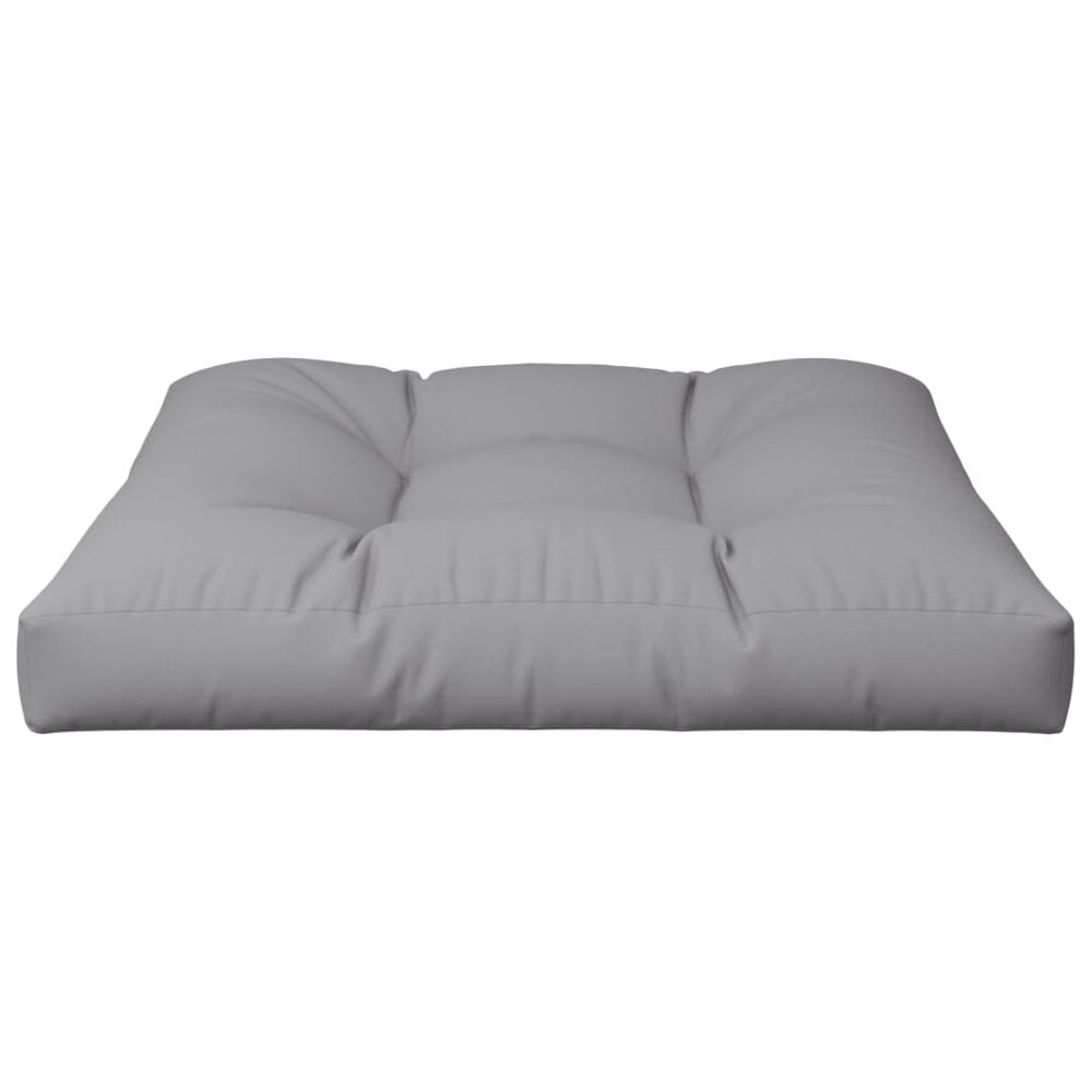 Palletkussen 70x70x12 cm stof grijs