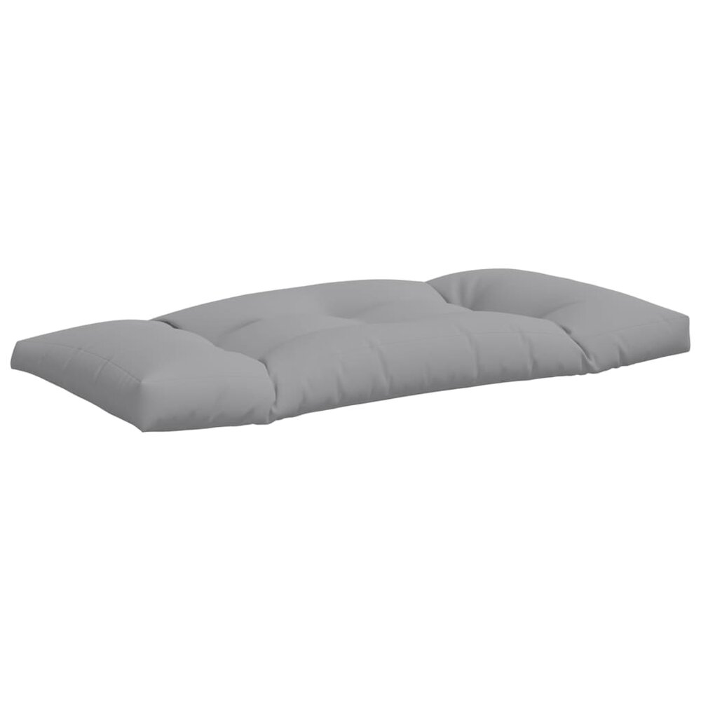 Palletkussens 2 st stof grijs