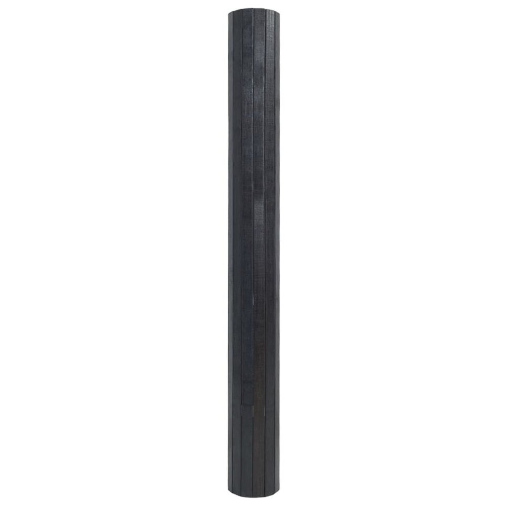 Vloerkleed rechthoekig 70x300 cm bamboe grijs