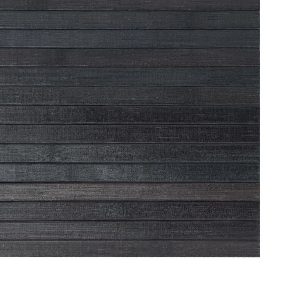 Vloerkleed rechthoekig 70x300 cm bamboe grijs