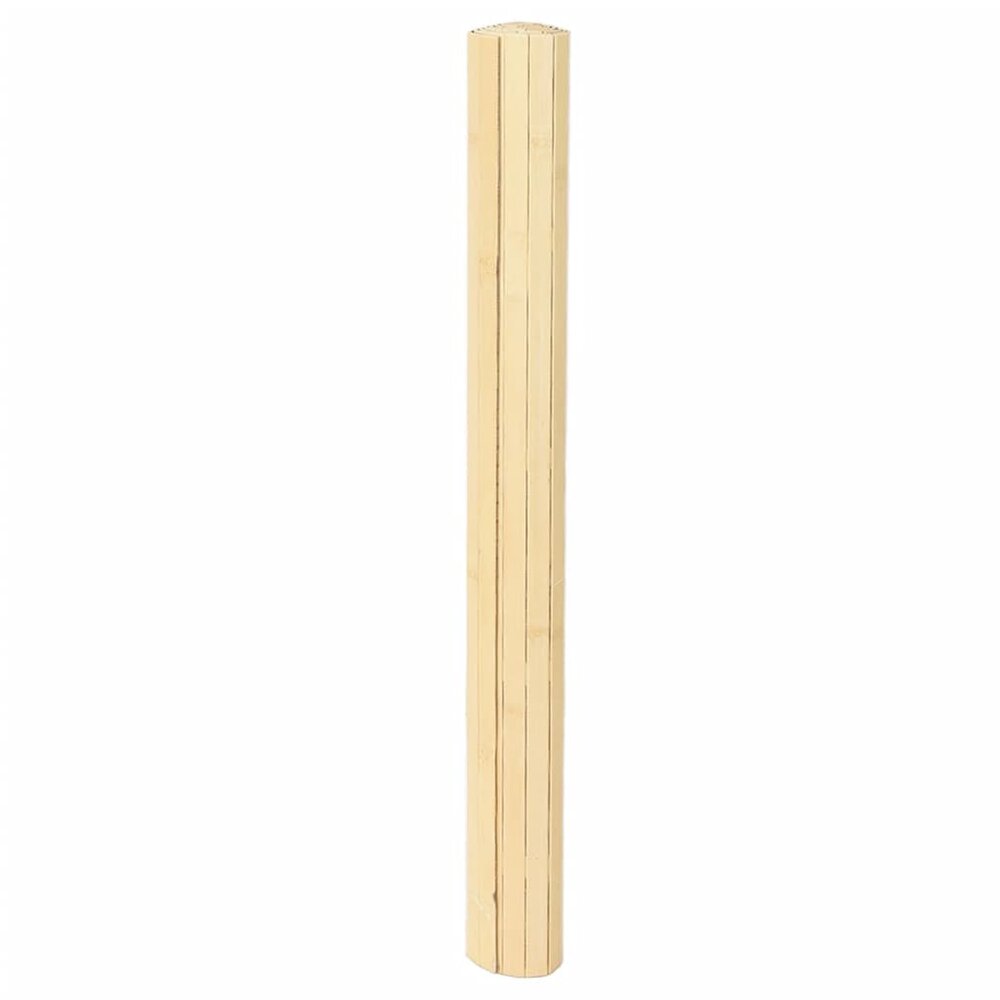 Vloerkleed rechthoekig 80x200 cm bamboe lichtnaturel