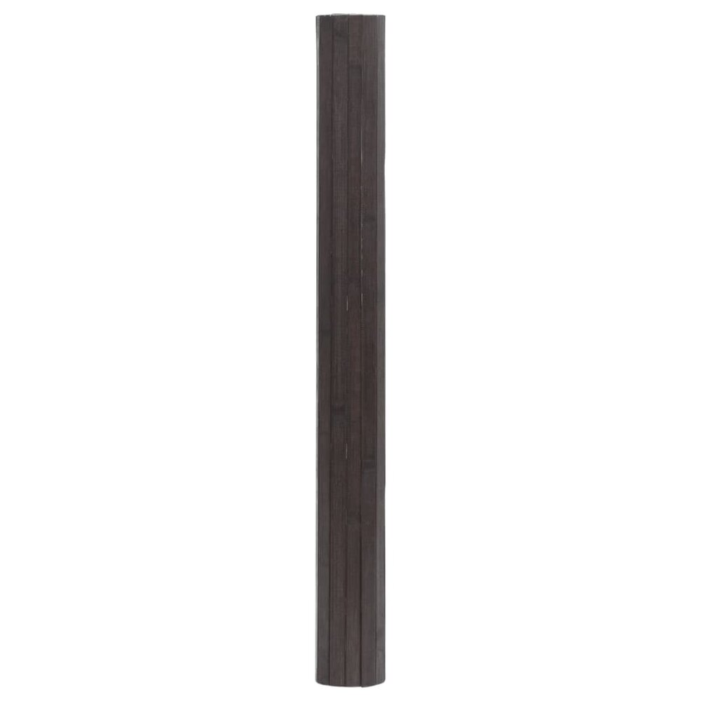 Vloerkleed rechthoekig 100x500 cm bamboe donkerbruin