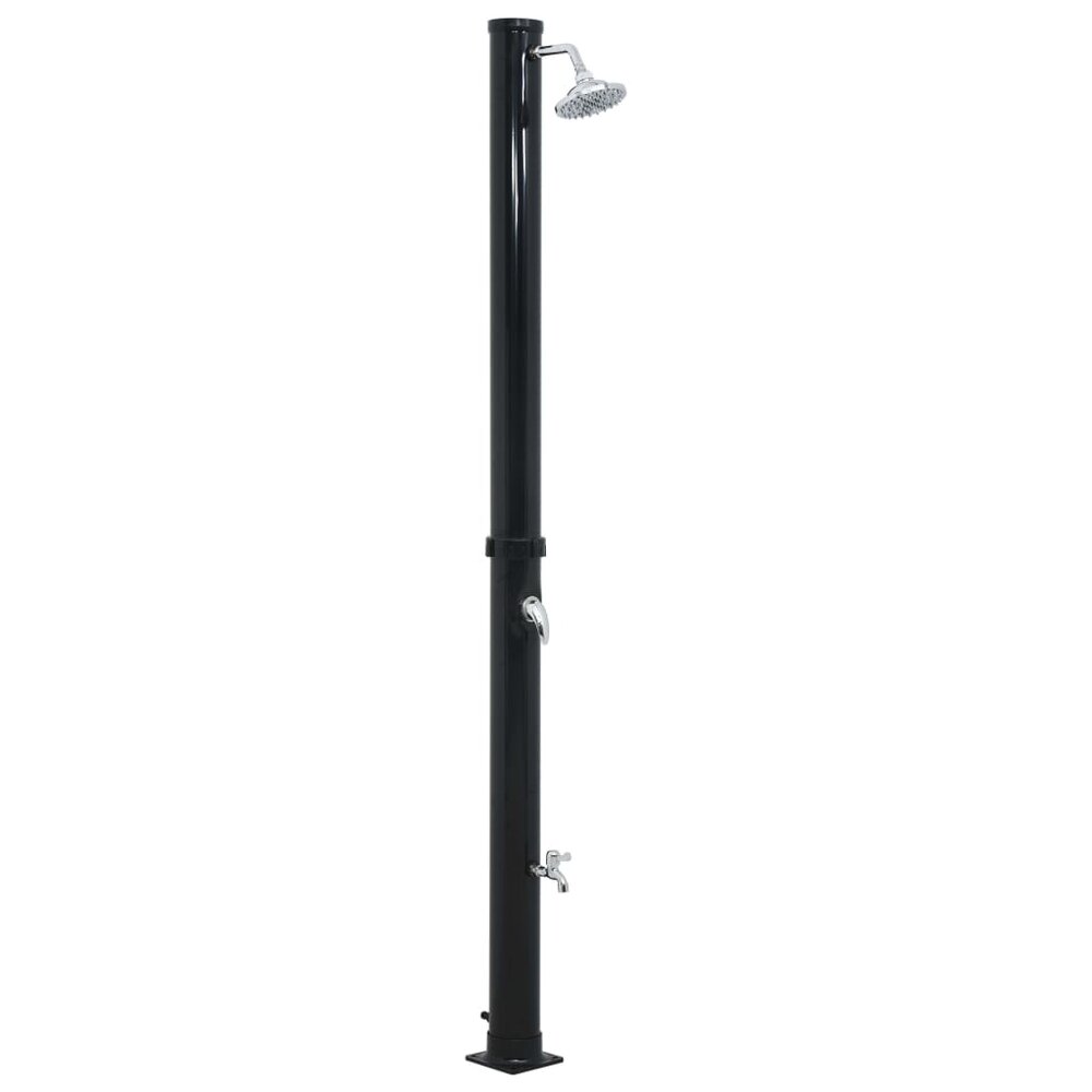 Solardouche 20 L 220 cm zwart