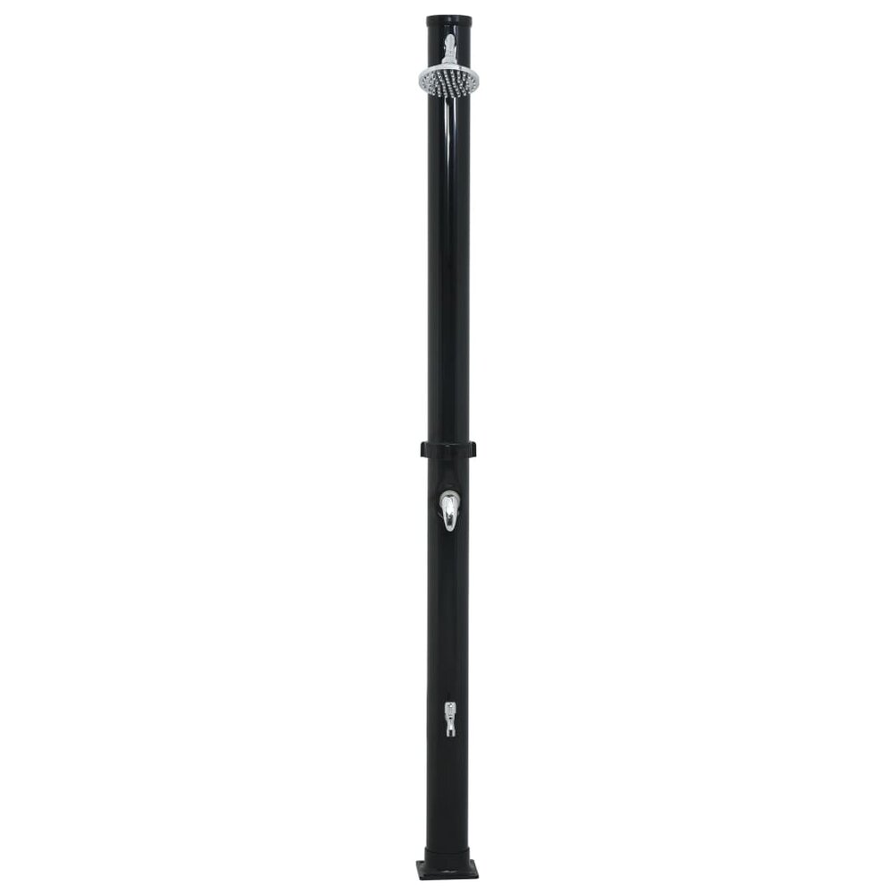 Solardouche 20 L 220 cm zwart