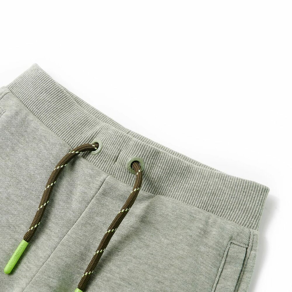 Kindershorts met trekkoord 128 gem&ecirc;leerd lichtkakikleurig