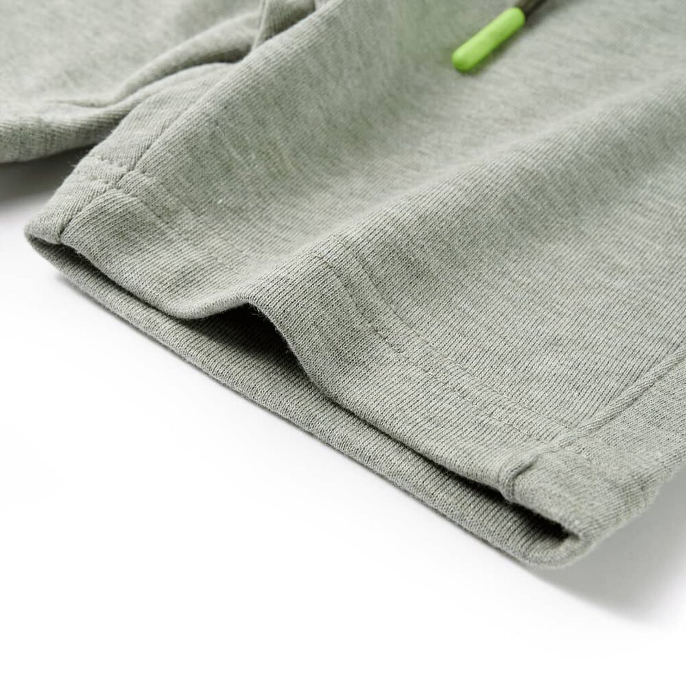 Kindershorts met trekkoord 128 gem&ecirc;leerd lichtkakikleurig