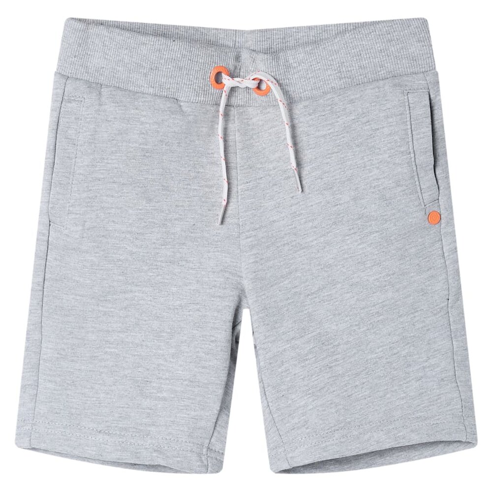 Kindershorts met trekkoord 92 grijs
