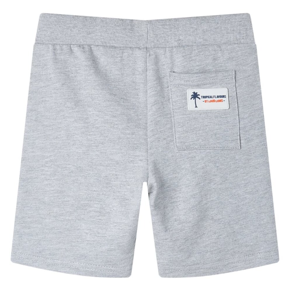 Kindershorts met trekkoord 92 grijs