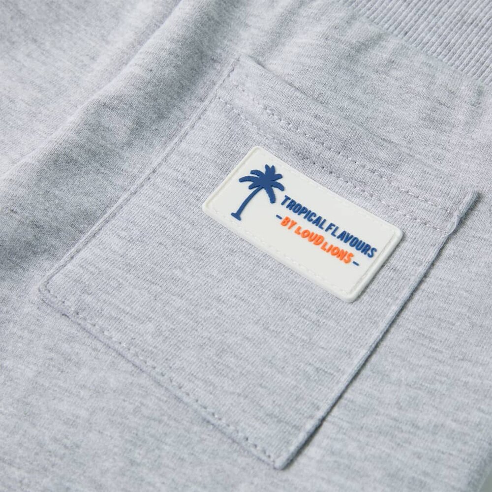 Kindershorts met trekkoord 92 grijs