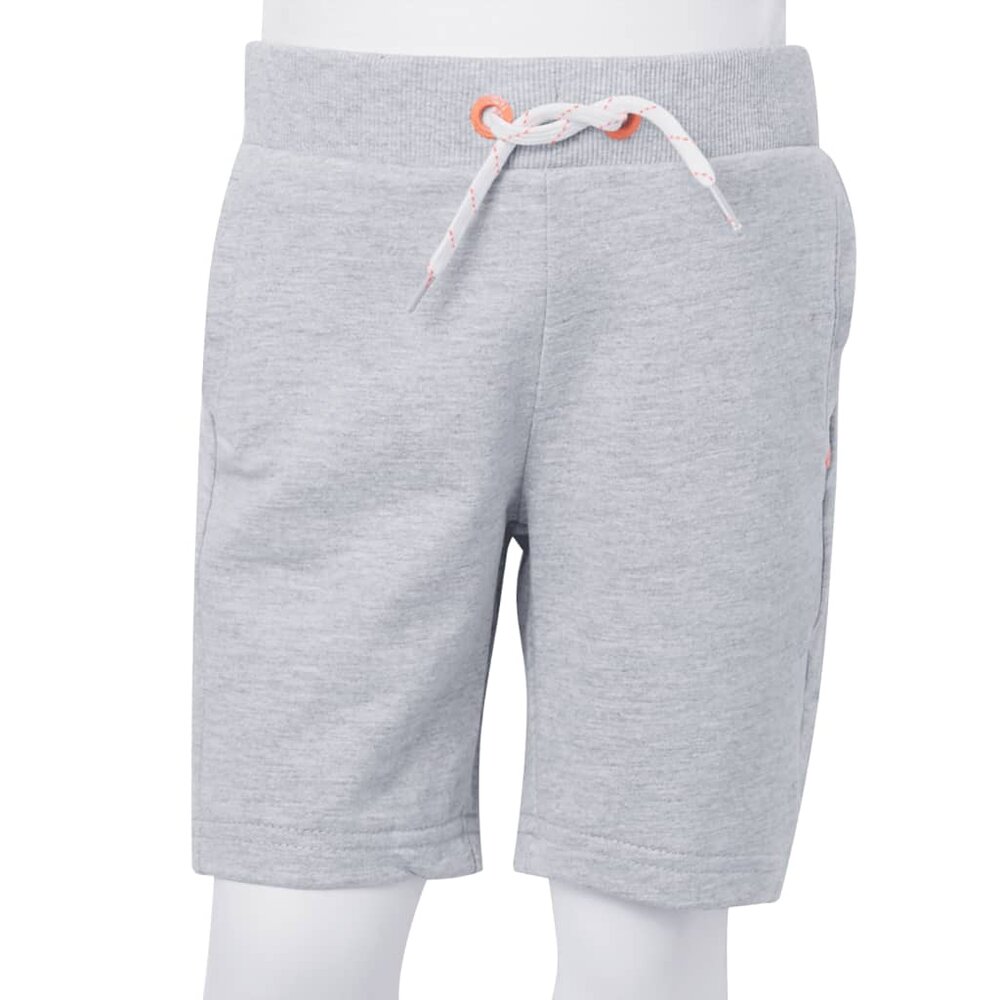 Kindershorts met trekkoord 92 grijs