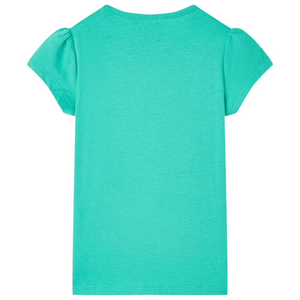 Kindershirt 128 mintkleurig