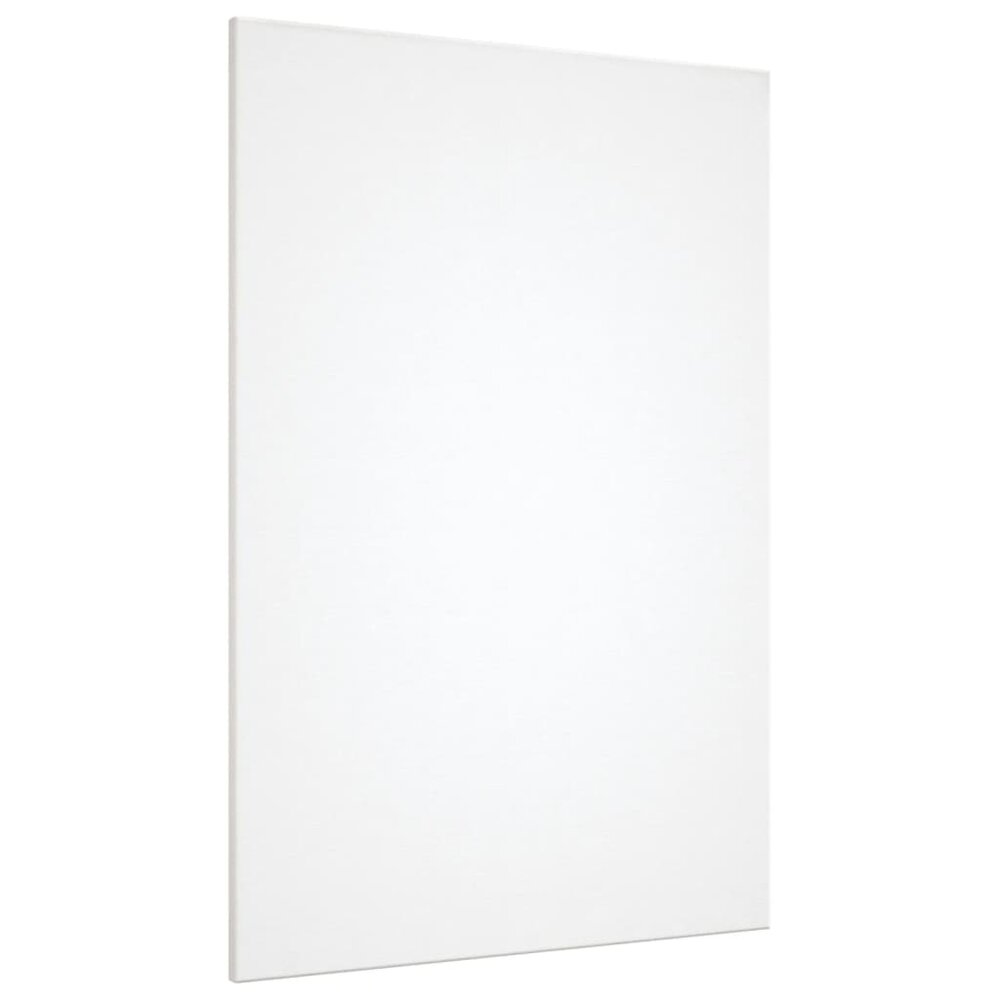 Canvasdoeken 12 st stof en massief grenenhout wit