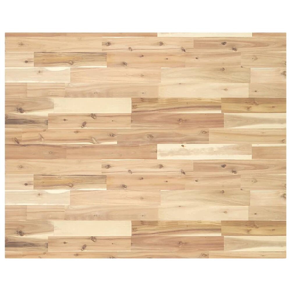 Bureaublad 100x80x4 cm onbehandeld massief acaciahout